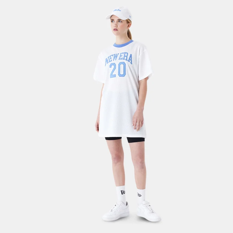 NEW ERA white Women's Arch Wordmark Mesh Dress for Women | Best Price UAE