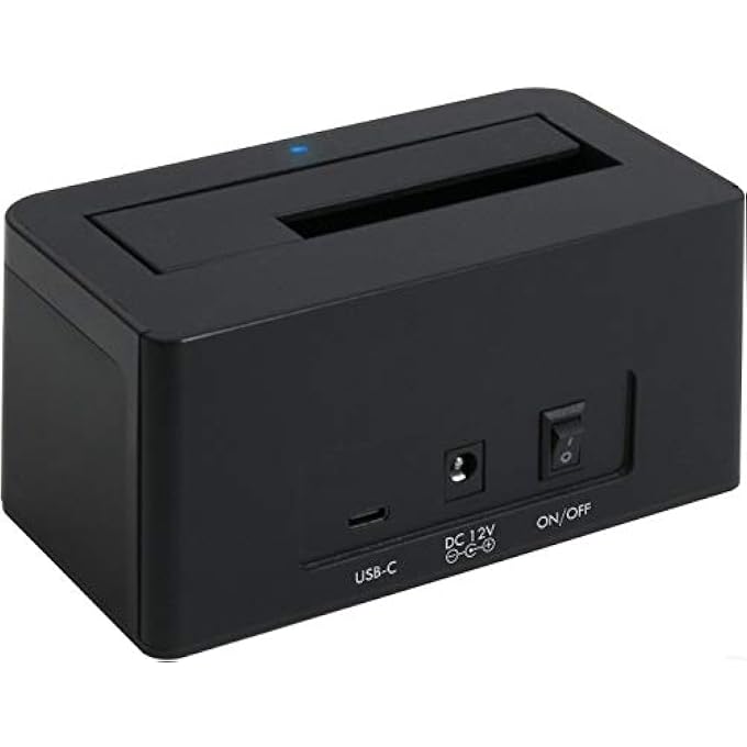 Plugable USB 3.1 GEN 2 10GBPS SATA UPRIGHT HARD DRIVE DOCK AND SSD DOCK (INCLUDES BOTH USB-C AND USB 3.0 CABLES, SUPPORTS 10TB+ DRIVES). - Image 2