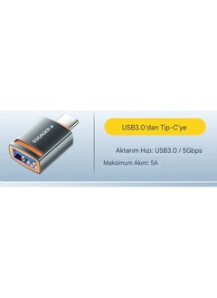 ESSAGER Type-C To USB 3.0 5A 5Gbps Fast Converter Converter Adapter Metal Robust Original LED Light New Generation Latest Technology  - Image 5