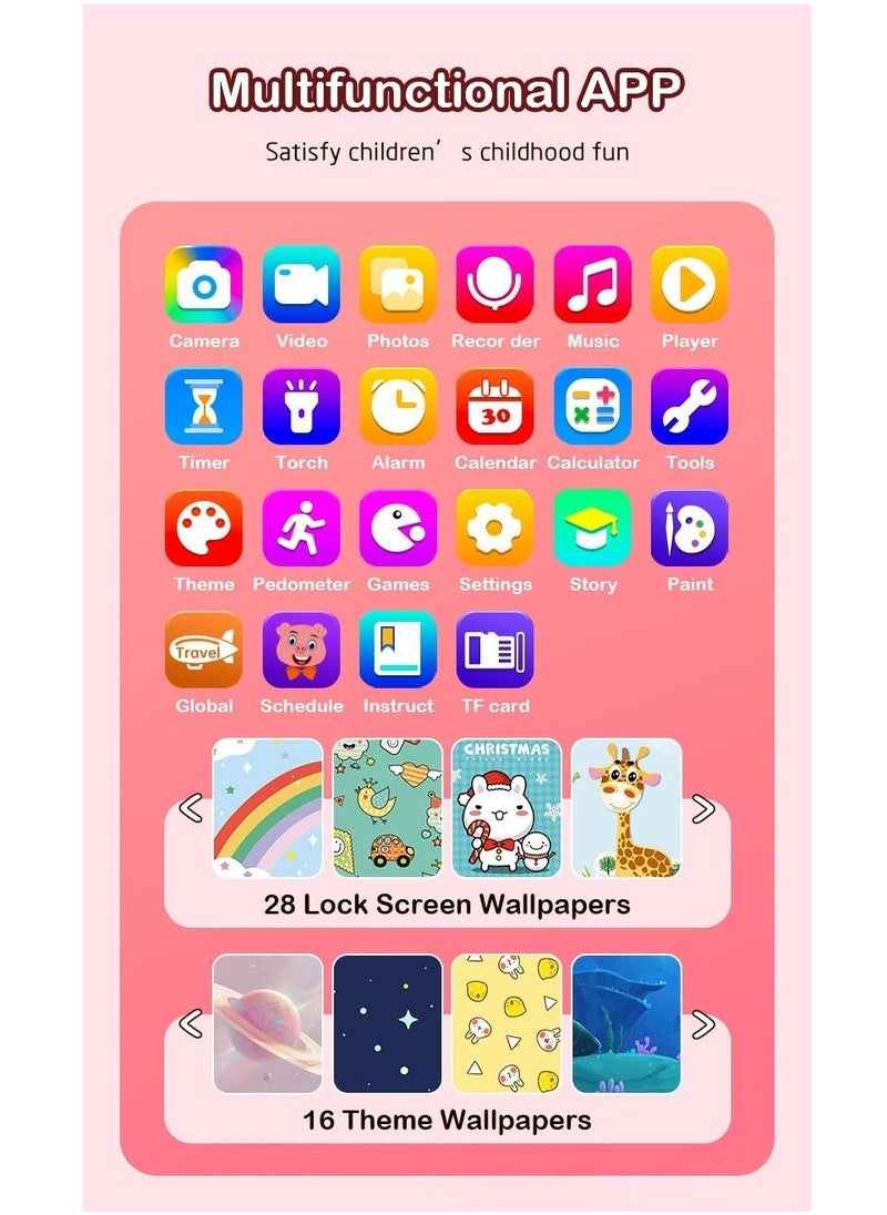 Kids Smart Phone Toys for Girls Ages 3-8 Toddler Play Travel Toys with Dual Camera, Unicorn Educational Learning Games Puzzles MP3 Music Player Birthday Gifts for Kids(Pink) - pzsku/ZC64F9194CD3B906ADCD6Z/45/_/1728726437/68cfe7c9-cc97-48e6-a88b-8966d9d0f6aa