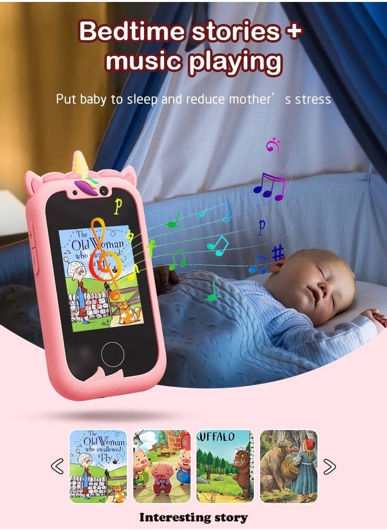 Kids Smart Phone Toys for Girls Ages 3-8 Toddler Play Travel Toys with Dual Camera, Unicorn Educational Learning Games Puzzles MP3 Music Player Birthday Gifts for Kids(Pink) - pzsku/ZC64F9194CD3B906ADCD6Z/45/_/1728726458/905a0f7e-297a-4dfb-9aae-0fc6f9672361
