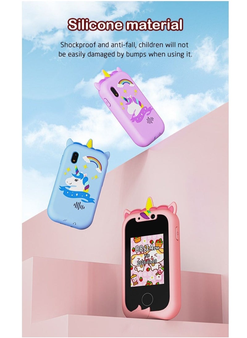 Kids Smart Phone Toys for Girls Ages 3-8 Toddler Play Travel Toys with Dual Camera, Unicorn Educational Learning Games Puzzles MP3 Music Player Birthday Gifts for Kids(Pink) - pzsku/ZC64F9194CD3B906ADCD6Z/45/_/1728726468/577d69c4-d821-4e9f-9298-66c6478c5bb2