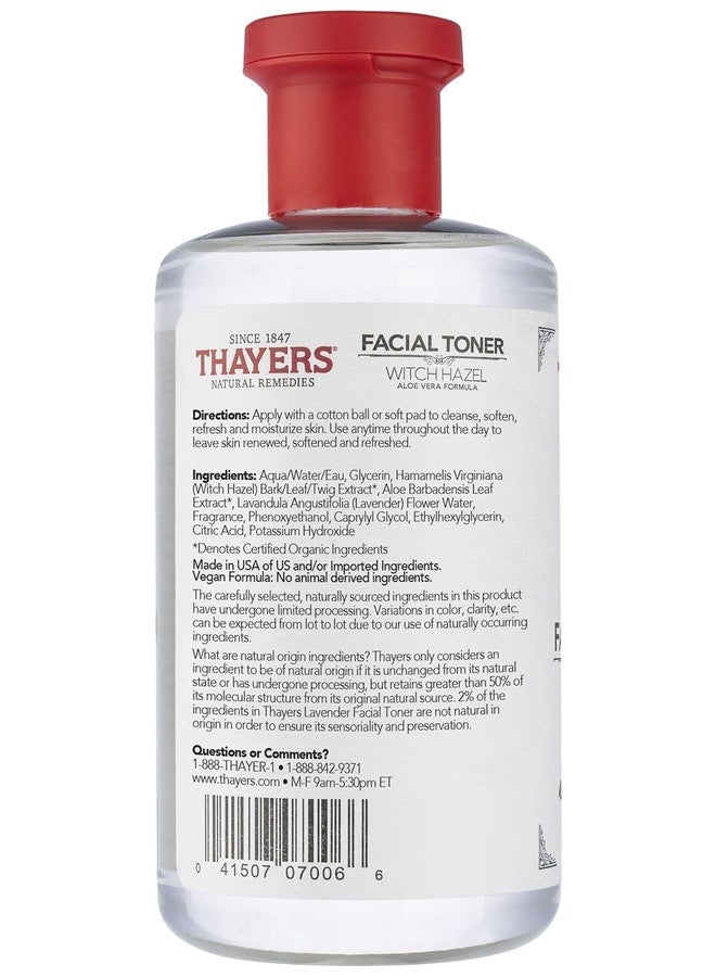 THAYERS Witch Hazel Lavndr Alcfre, Clear, 12 Fl Oz - Image 2