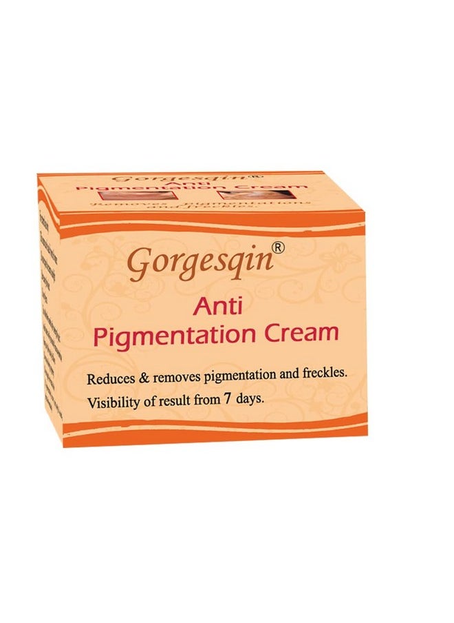 Gorgesqin Anti Pigmentation Cream, Reduces & Removes Pigmentation From 7 Days, 10 G 