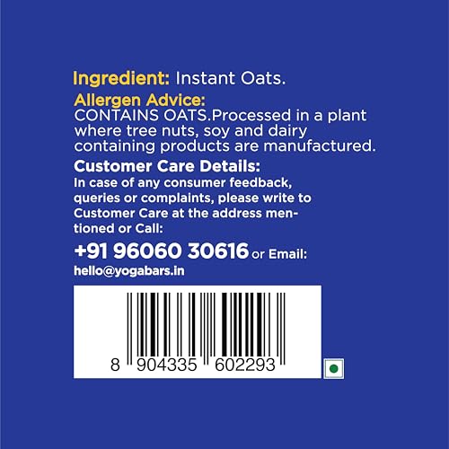 Yogabar Instant Oats 1Kg | Premium, Ready to Cook, Gluten Free Oats with High Fibre, 100% Whole Grain, Non-GMO, 1Kg - Image 4