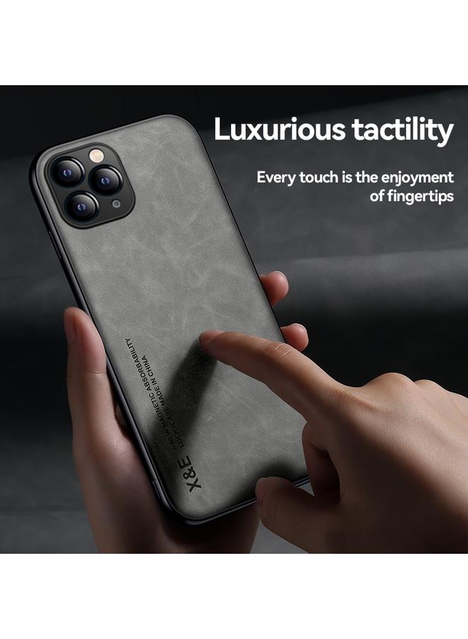 S-TOP Case For iPhone 11 Pro Max Skin Feel Magnetic Leather Back Phone Case - Image 5