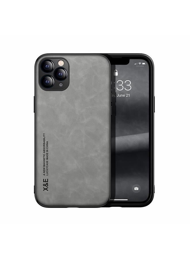 S-TOP Case For iPhone 11 Pro Max Skin Feel Magnetic Leather Back Phone Case - Image 1