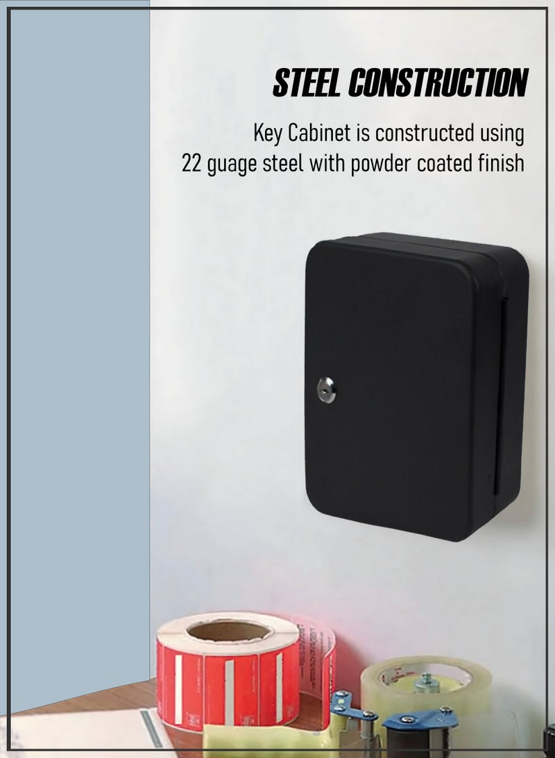 توشونكس صندوق مثبت على الحائط مزود بـ 48 خطافًا مع نظام وضع العلامات للمنزل والمكتب وإدارة مفاتيح السيارة - Image 2