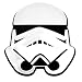 EvolveFISH SW Stormtrooper Helmet Plastic Auto Emblem Silver3 14 x 2 14 - Image 2