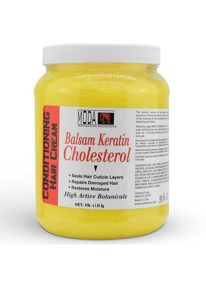 MODA - Cholesterol Deep Conditioning Hair Cream with Keratin, Panthenol, Collagen Amino Acids, Jojoba Oil, and Vitamin E - 64 Oz - Image 1