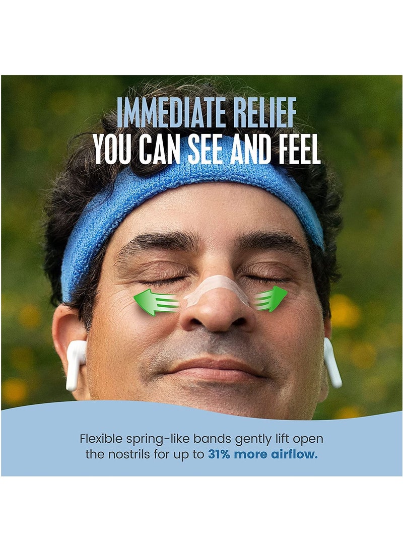 Breathe Right Breathe Right Nasal Strips Original Tan 30 Strips  - Image 4