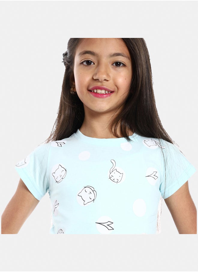 DIADORA Girls Cotton Printed T-Shirt  - Image 4