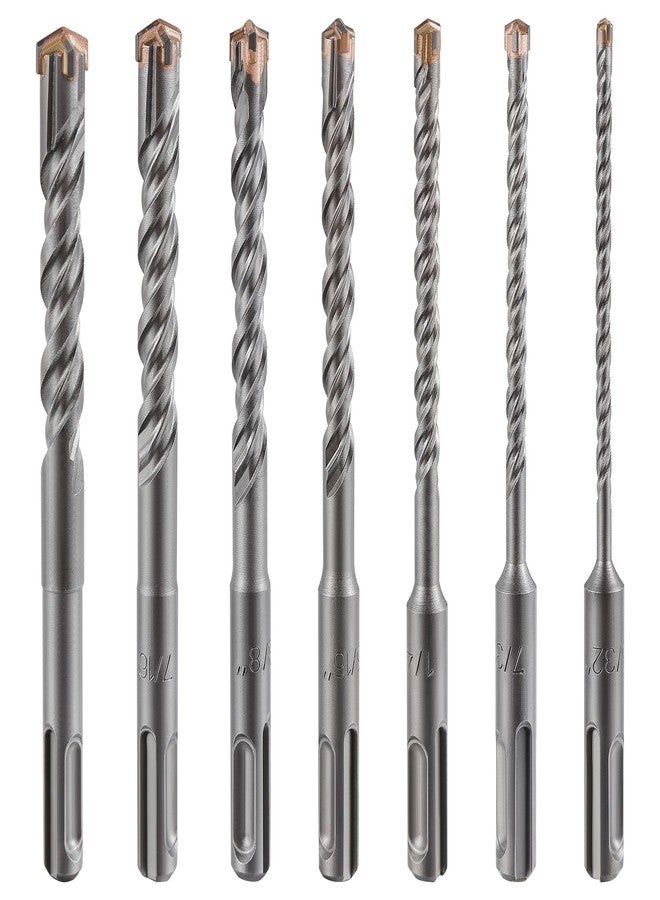 Wensilon Concrete Drill Bit 5pcs 1/2" X 8"-6" Cross-Type Double Thread Carbide Material Suitable for Concrete, Brick, Cement Walls, Stone, Hammer Drill Bits for Concrete - Image 5