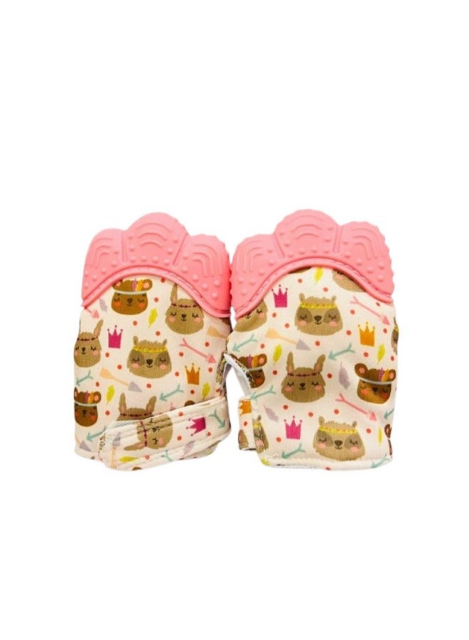 2pcs Silicone Teething Gloves, Soothing Baby Teething Gloves for Pain Relief, Scratch Prevention Gloves, Safe Silicone Teething Toys - Image 2
