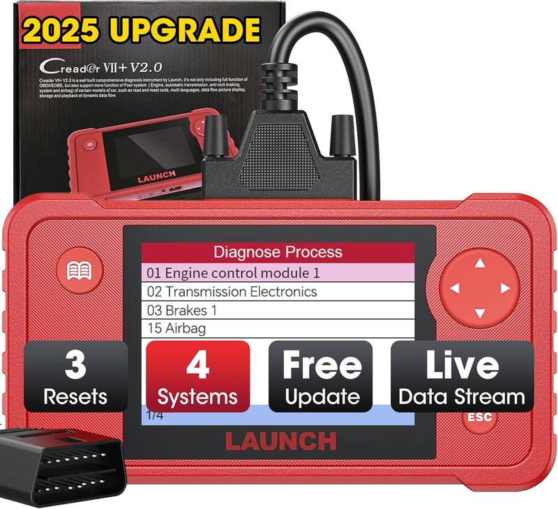 Launch X431 Creader VII+ OBD2 Scanner - Image 1