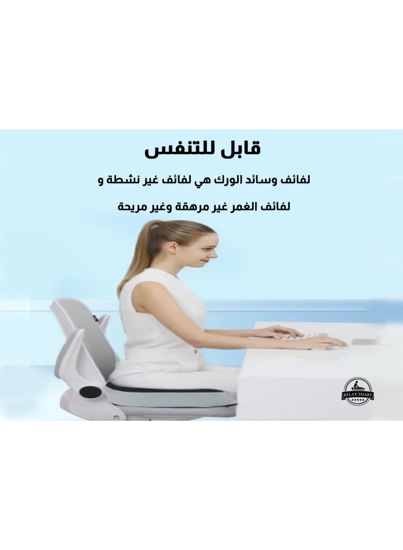 Relax Smart Medical Seat Cushion Gel Infused Memory Foam Orthopedic Tailbone Cushion Velvet for Office Car Home - Image 2