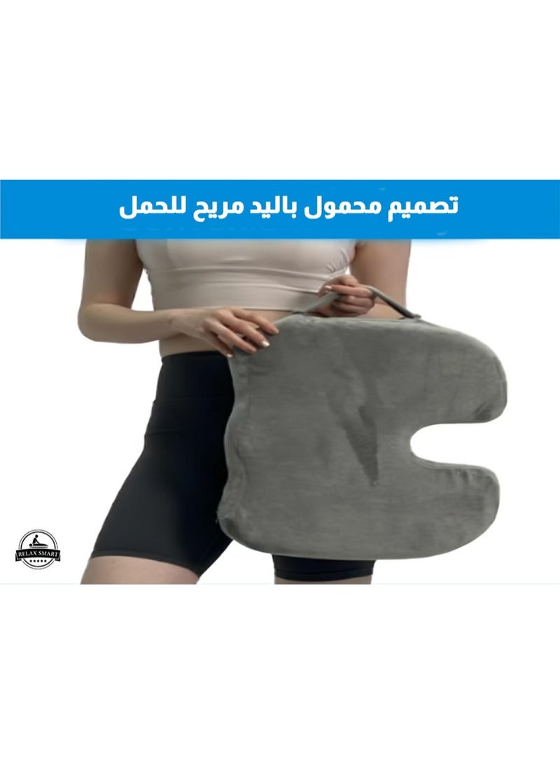 Relax Smart Medical Seat Cushion Gel Infused Memory Foam Orthopedic Tailbone Cushion Velvet for Office Car Home - Image 5