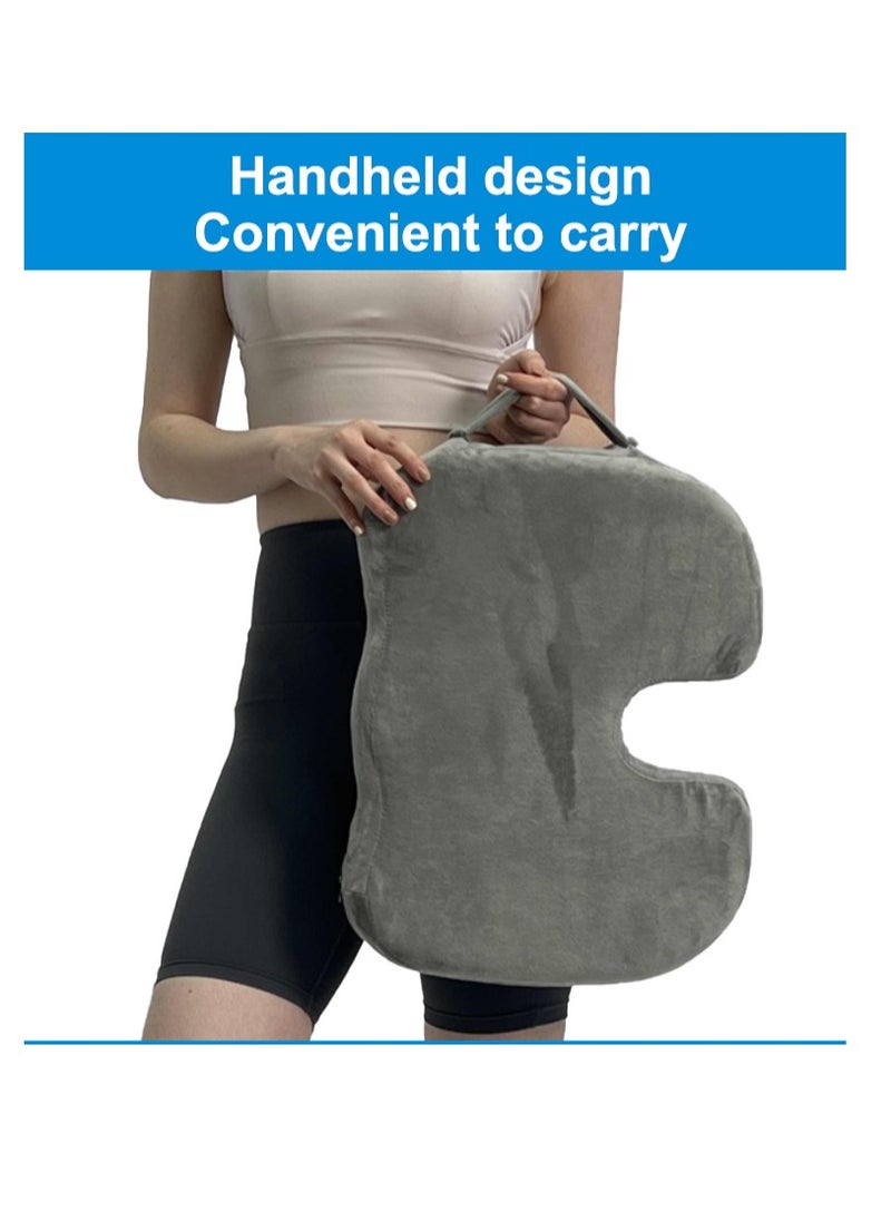 Relax Smart - Medical Seat Cushion Gel Infused Memory Foam Orthopedic Tailbone Cushion Velvet for Office Car Home - Image 1