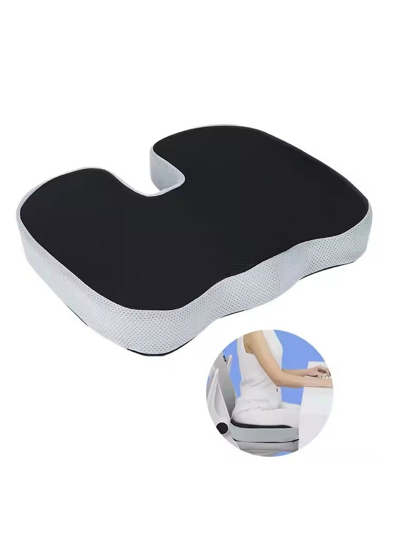 Relax Smart - Medical Seat Cushion Gel Infused Memory Foam Orthopedic Tailbone Cushion Velvet for Office Car Home - Image 1