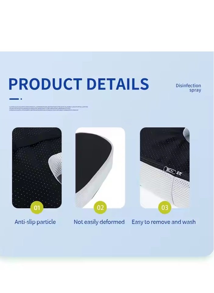 Relax Smart - Medical Seat Cushion Gel Infused Memory Foam Orthopedic Tailbone Cushion Velvet for Office Car Home - Image 1