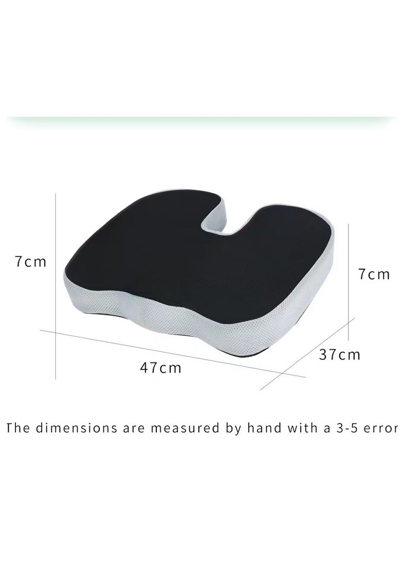 Relax Smart - Medical Seat Cushion Gel Infused Memory Foam Orthopedic Tailbone Cushion Velvet for Office Car Home - Image 1