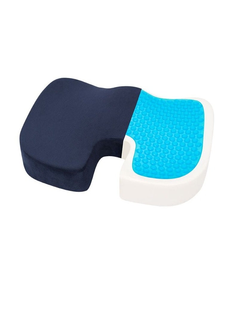 Relax Smart - Medical Seat Cushion Gel Infused Memory Foam Orthopedic Tailbone Cushion Velvet for Office Car Home - Image 1