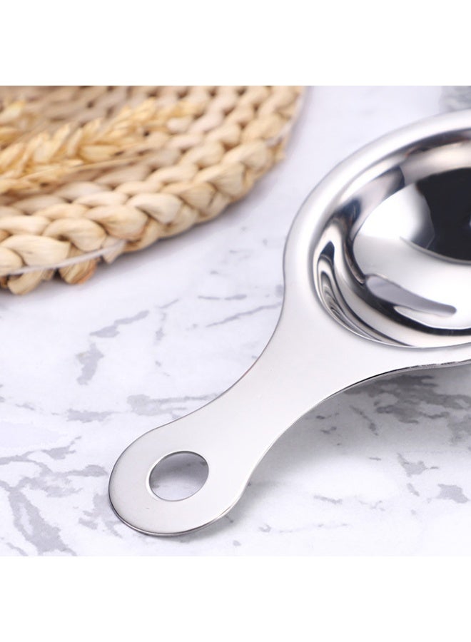 فاصل البيض ، صفر البيض و فلتر البيض الأبيض ، فلتر البيض من الفولاذ المقاوم للصدأ مع مقبض ، لطبخ المطبخ استخدام الخبز - Image 5