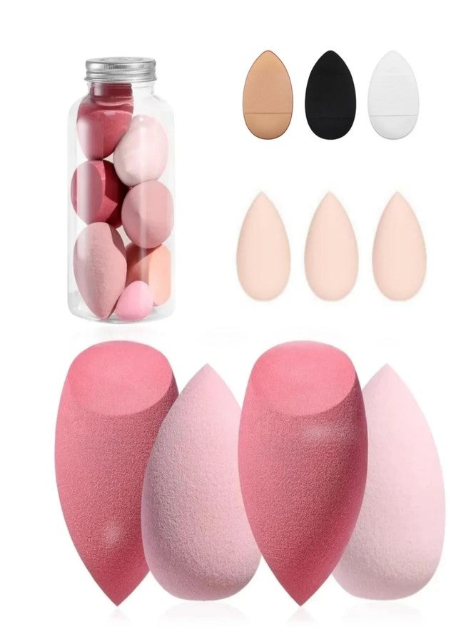 UNMEPOINT 10 Pcs Multi-color Makeup Sponge Set with Sponge Holder Foundation Blending Beauty Blender, Flawless for Liquid Creams and Powders - Image 1