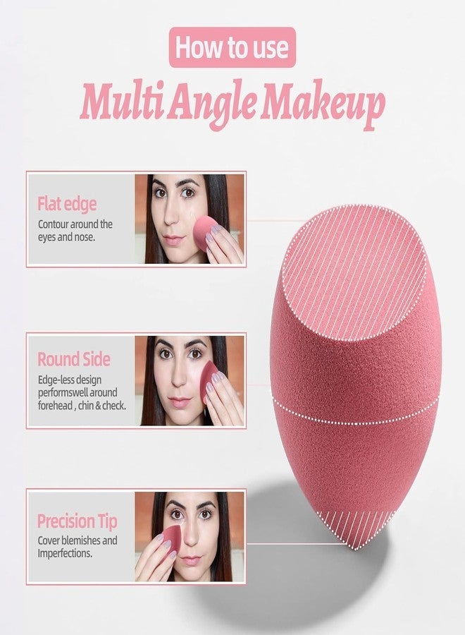 UNMEPOINT 10 Pcs Multi-color Makeup Sponge Set with Sponge Holder Foundation Blending Beauty Blender, Flawless for Liquid Creams and Powders - Image 5