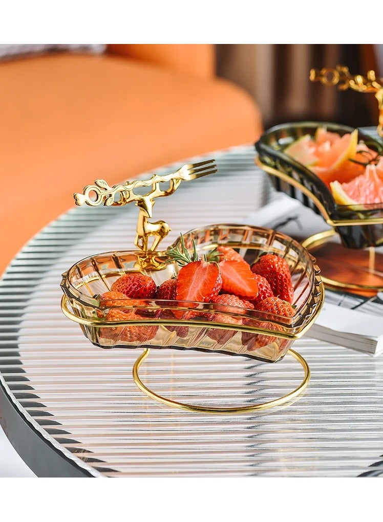 DubaiGallery Household Fruits Bowl and Snack Serving Tray Candy Food Storage Box - Image 2