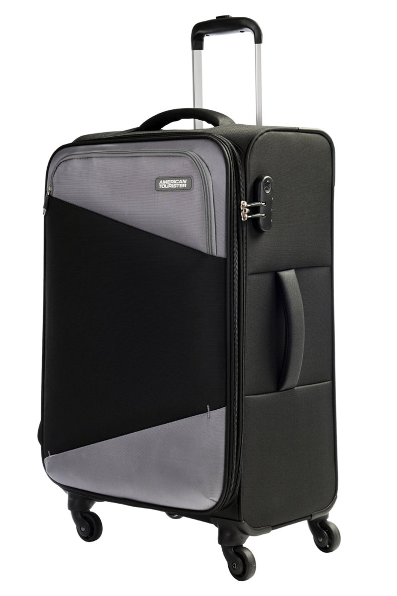 AMERICAN TOURISTER Mystic Expandable Spinner 68cm Black – Medium Check-In Luggage with TSA Lock & Expandable Capacity - Image 1
