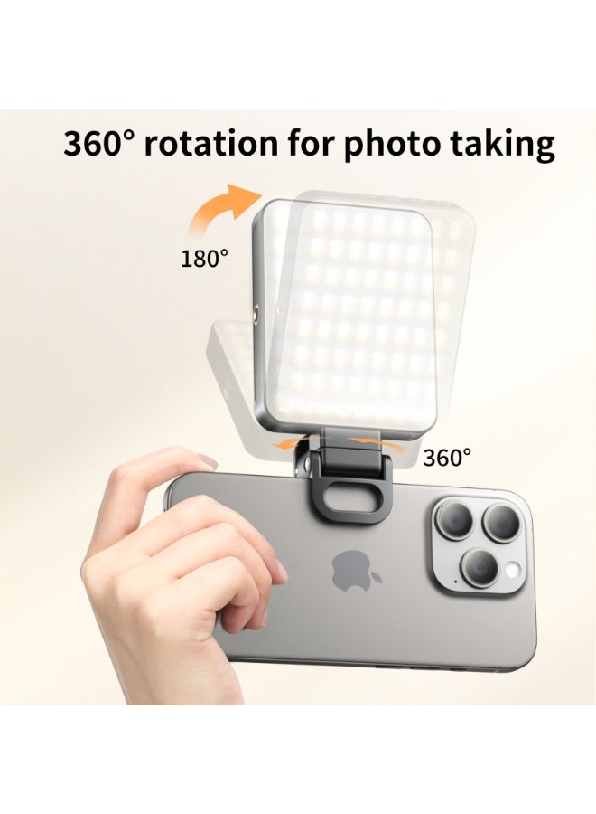VRIG Magnetic Selfie Light, Rechargeable 128 LED Fill Light with Phone Clip/Cold Shoe, Adjusted 3 Light Modes Phone Light Clip for Magsafe, TikTok, Video Recording, Live Stream,Makeup, Camera, Laptop - Image 2