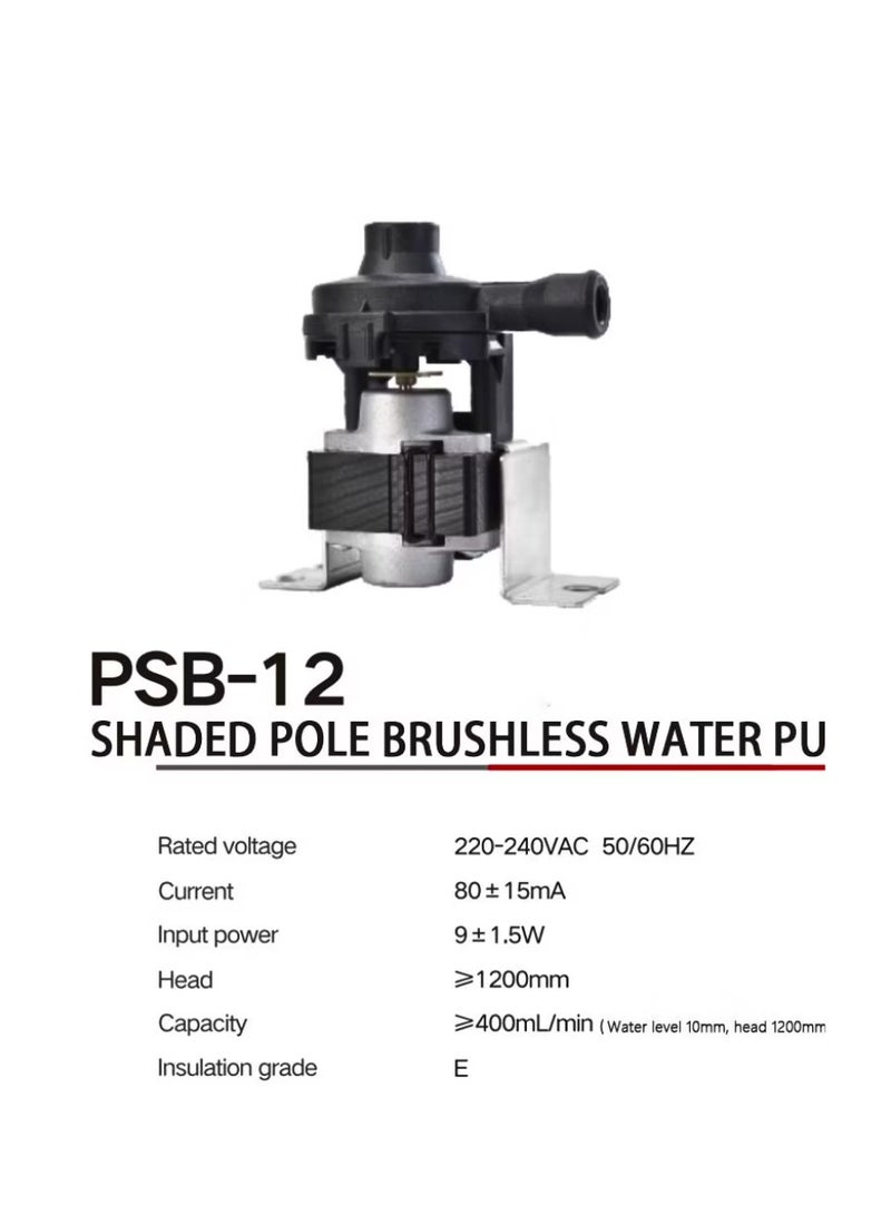 PSB-12 Compact Air Conditioning Drainage Pump Suitable for Wall Mounted Air Duct Water Pump AC-220 8-WATT 1-3P 1.2m Universal Voltage - Image 4