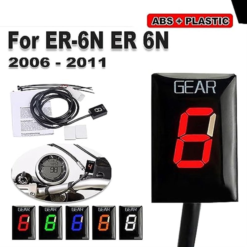 Wivplex 1-6 Gear Display Indicator for ER-6N Motorcycles - Image 2