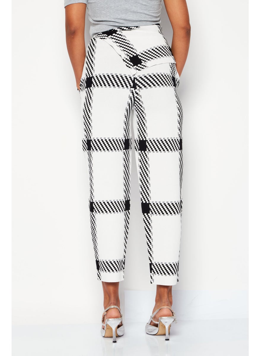 STELLA MCCARTNEY - Women Abstract Print Lumberjack Trouser, White - Image 1