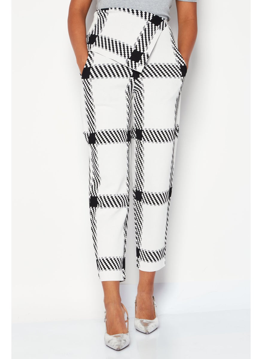 STELLA MCCARTNEY - Women Abstract Print Lumberjack Trouser, White - Image 1