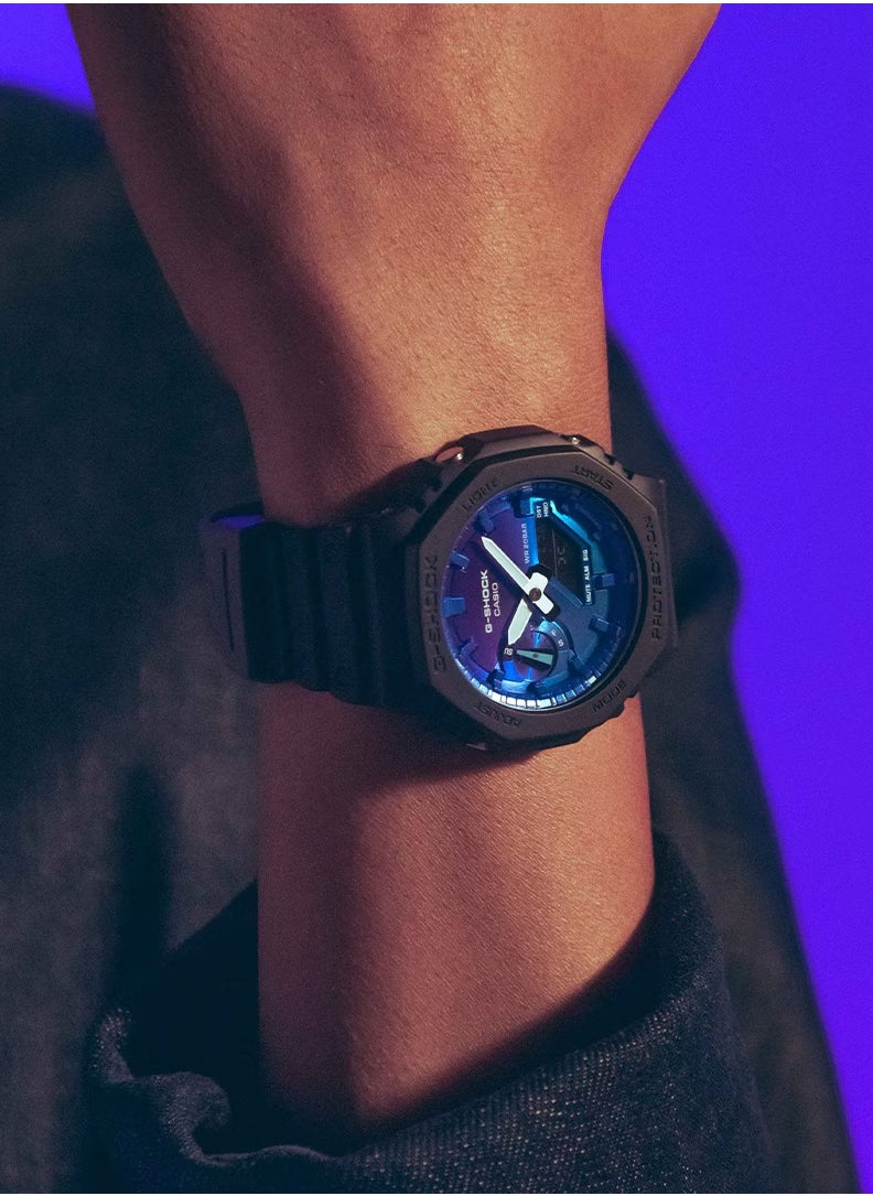 G-SHOCK Analog+Digital Resin Band Watch GA-2100FL-1A  - Image 2