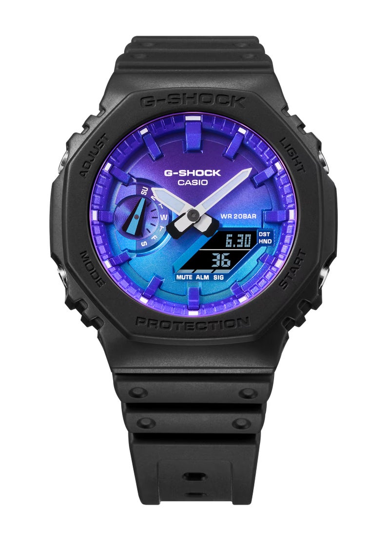 G-SHOCK Analog+Digital Resin Band Watch GA-2100FL-1A  - Image 3