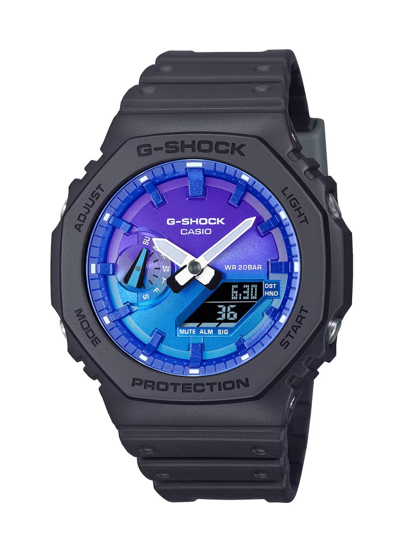 G-SHOCK Analog+Digital Resin Band Watch GA-2100FL-1A  - Image 1