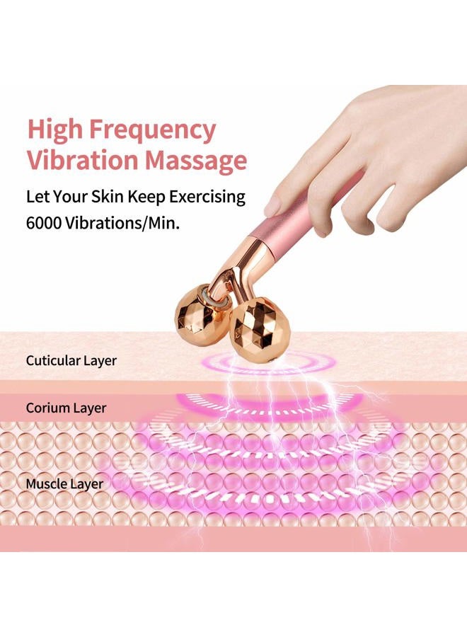 SSGP 2-IN-1 Face Massager Roller Electric Face Roller, 3D Roller and Crescent-Shape Face Massager Kit Gift Set for Face Skin Care Tools - Image 4