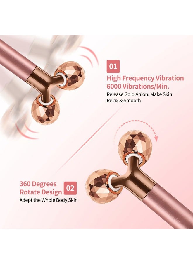 SSGP 2-IN-1 Face Massager Roller Electric Face Roller, 3D Roller and Crescent-Shape Face Massager Kit Gift Set for Face Skin Care Tools - Image 5