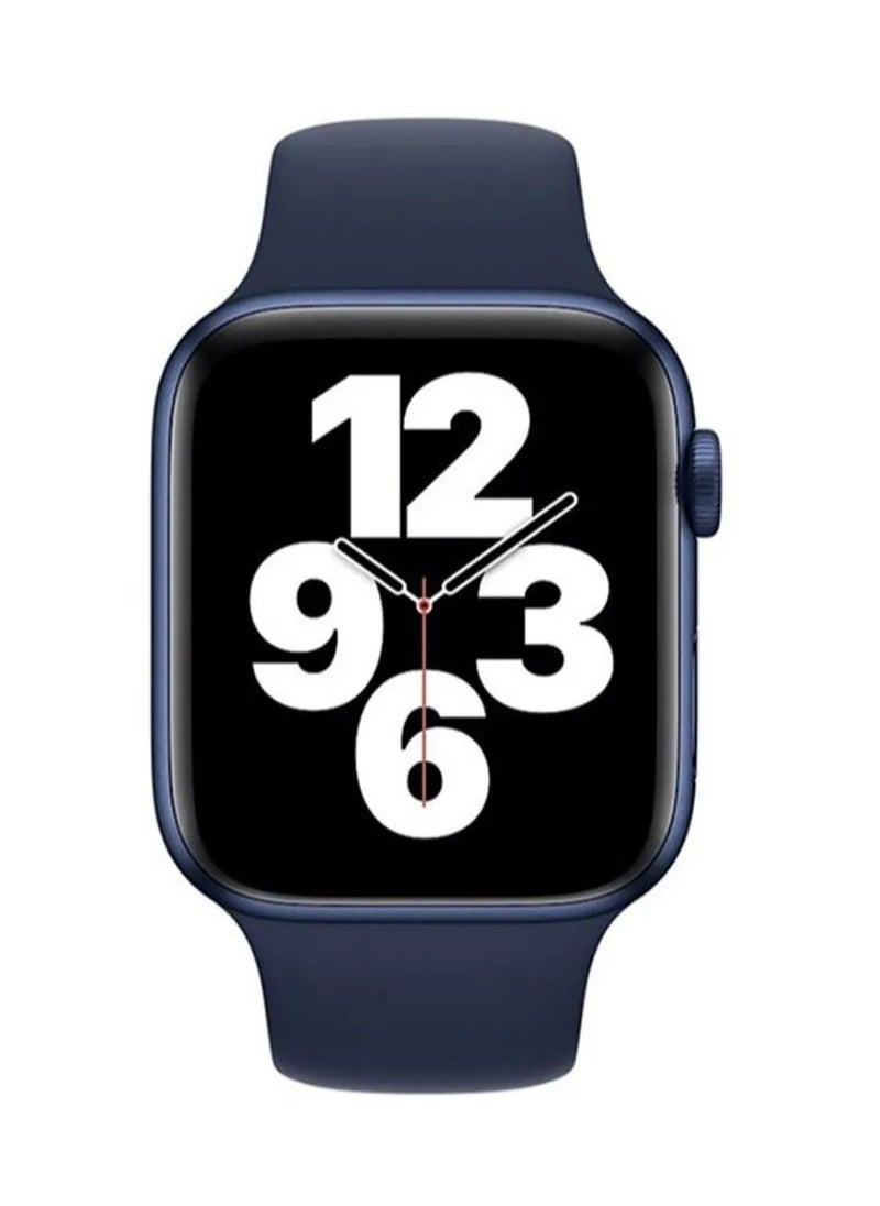 HEXABEX - Apple Watch Strap/Band Compatible With Compatible with 42mm(Series 10)/41mm/40mm/38mm Silicone Strap for Apple watch All Series Dark Blue - Image 1