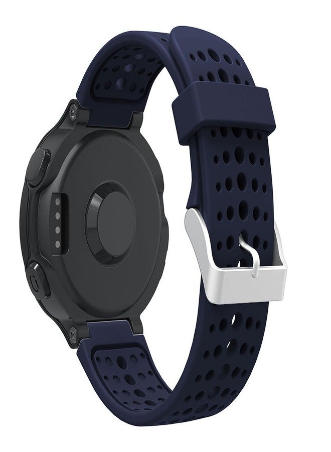HWHMH سوار سيليكون بديل من HWHMH قطعة واحدة مع أداتين لإزالة الدبابيس لساعات Garmin Forerunner 220/230/235/620/630 (بدون جهاز تتبع، أساور بديلة فقط) (لون نقي: كحلي) - Image 3