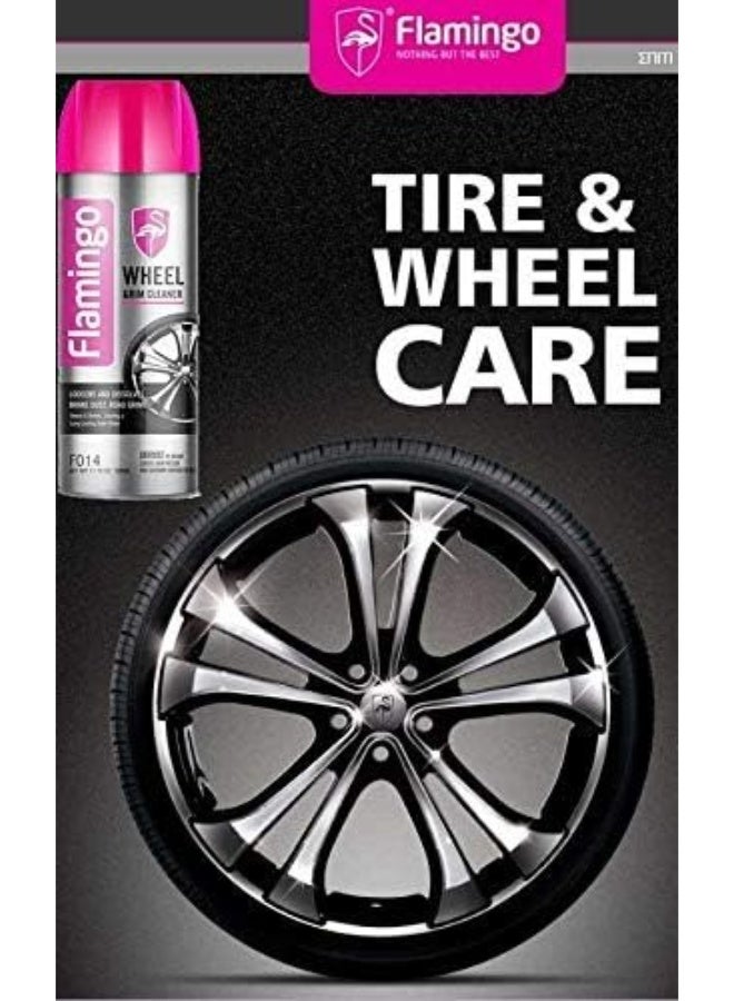 Flamingo Foam Tire Cleaner and Rims Polish | F014 | 500ml - Image 2