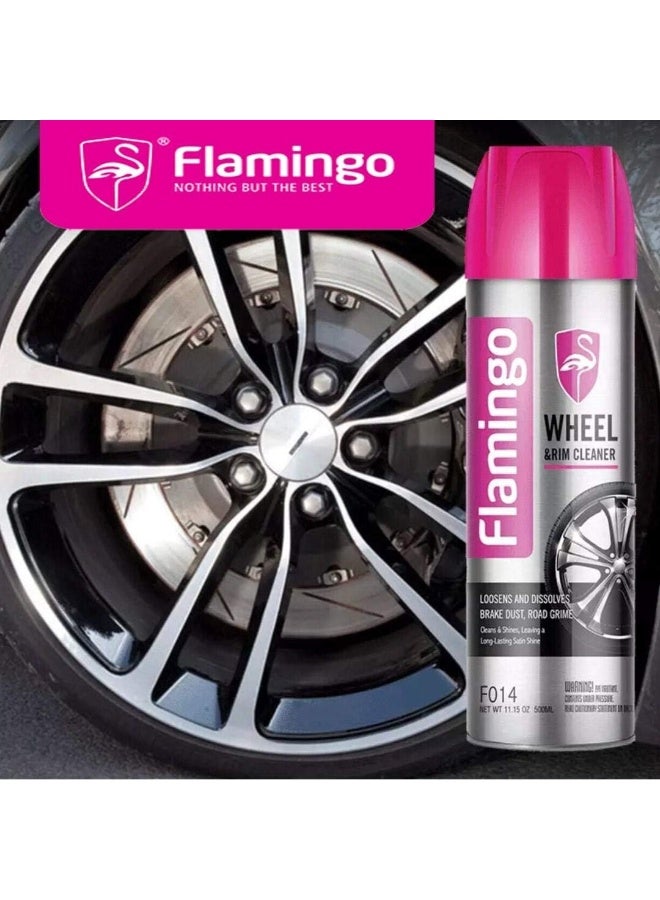 Flamingo Foam Tire Cleaner and Rims Polish | F014 | 500ml - Image 4