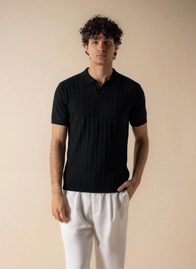 شايبس SLIM KNIT POLO SHIRT
