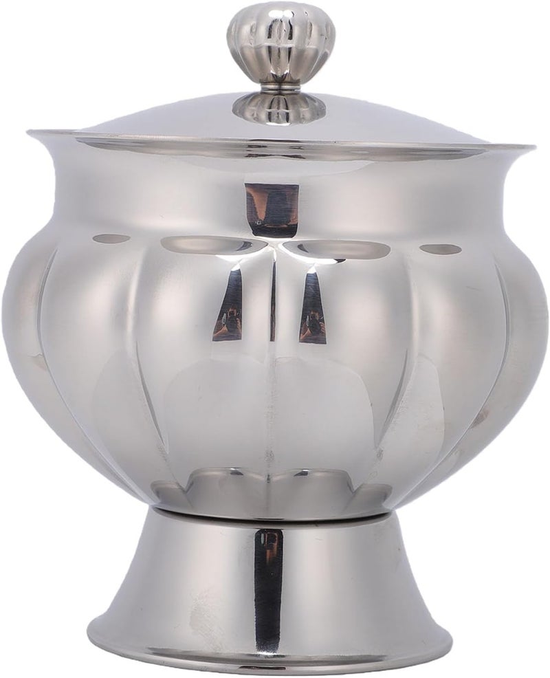 Sugar Cube Bowl with Lid, Sugar Bowls Tabletop Serving Container Mints Holder for Kitchen Coffee Bar Beverage Household Cube Bowl with Lid, Stainless - Image 4