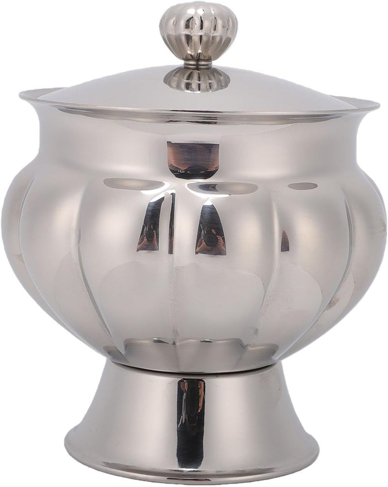 Sugar Cube Bowl with Lid, Sugar Bowls Tabletop Serving Container Mints Holder for Kitchen Coffee Bar Beverage Household Cube Bowl with Lid, Stainless - Image 2