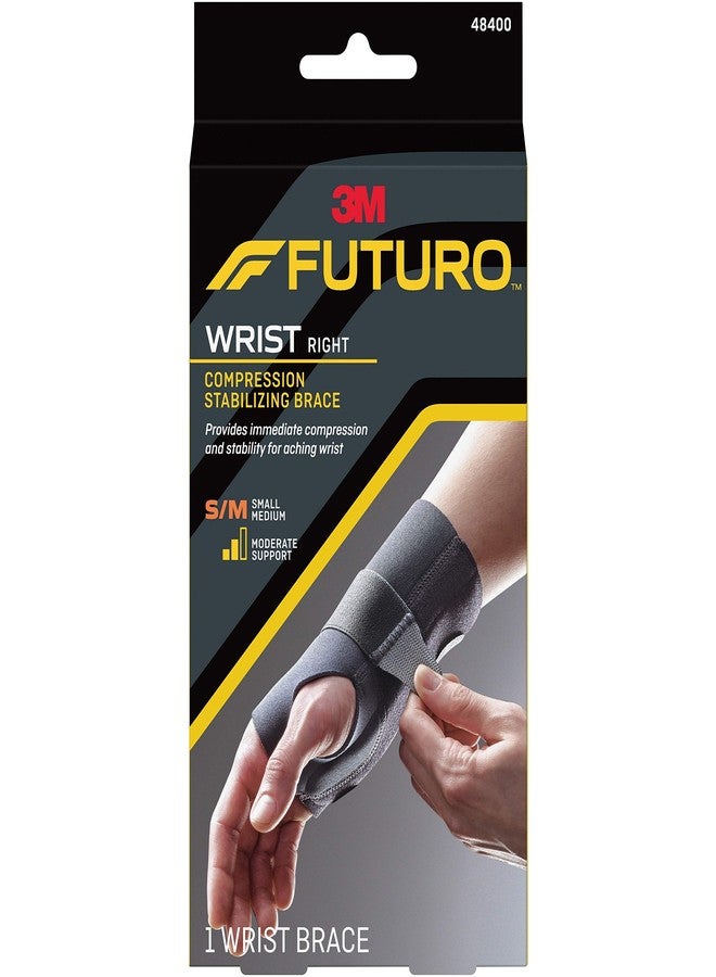 Futuro 48400EN Energizing Wrist Support, S/M, Fits Right Wrists 5 1/2-Inch - 6 3/4-Inch, Black - Image 1