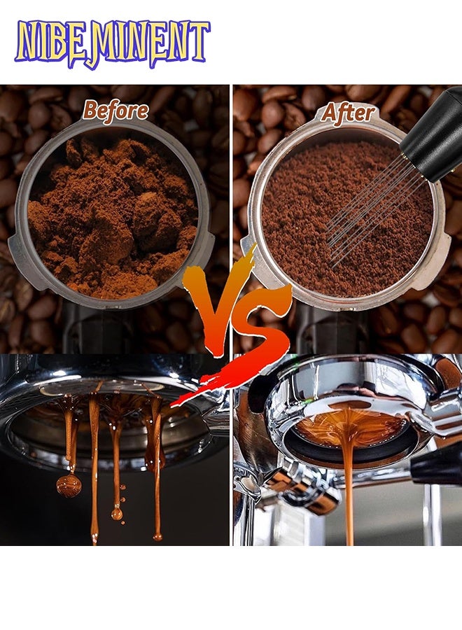 NIBEMINENT 22PCS Espresso Tamper Set - Barista Coffee Accessories Kit with 51mm Tamper, Milk Frothing Pitcher & Latte Art Tools - Image 2